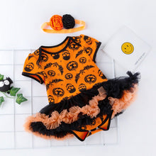 Halloween Pumpkin Short Sleeve Romper - Bay Buy Shopping