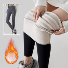 High Waist Cashmere Leggings Winter Warm Solid Plush Pants Fashion Slim Trousers Women Clothing - Bay Buy Shopping