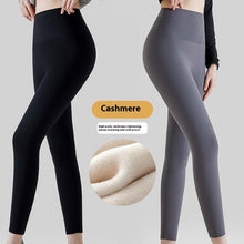 High Waist Cashmere Leggings Winter Warm Solid Plush Pants Fashion Slim Trousers Women Clothing - Bay Buy Shopping