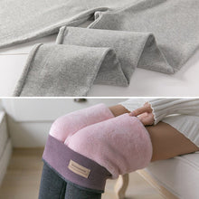 High Waist Grey Northeast Extra Thick Sheepskin Leggings - Bay Buy Shopping