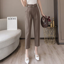 High - waist Women's Draped Loose And Thin Casual Cropped Trousers - Bay Buy Shopping