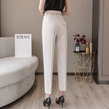 High - waist Women's Draped Loose And Thin Casual Cropped Trousers - Bay Buy Shopping