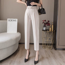 High - waist Women's Draped Loose And Thin Casual Cropped Trousers - Bay Buy Shopping