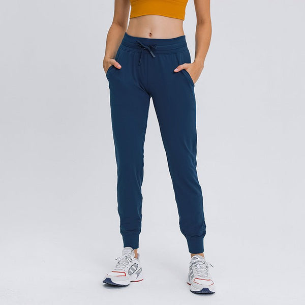 High - waist Yoga Women's Quick - drying Elasticated Slim Slimming Track Pants - Bay Buy Shopping