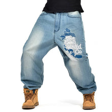 Hip - hop Style Denim Loose Casual Men's Jeans - Bay Buy Shopping