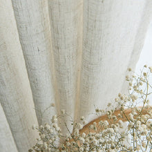 Japanese Linen Half Shade Curtain Solid Color Balcony Bedroom Living Room - Bay Buy Shopping