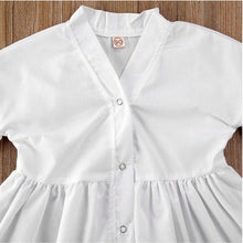 Kids Baby Irls Clothes White A - Line Shirt Dress For Irl - Bay Buy Shopping