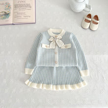 Kids' Sweater Skirt Knitted Cardigan Baby Two - piece Suit - Bay Buy Shopping