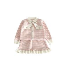 Kids' Sweater Skirt Knitted Cardigan Baby Two - piece Suit - Bay Buy Shopping