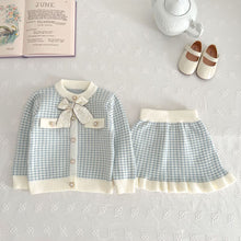Kids' Sweater Skirt Knitted Cardigan Baby Two - piece Suit - Bay Buy Shopping