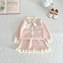 Kids' Sweater Skirt Knitted Cardigan Baby Two - piece Suit - Bay Buy Shopping