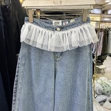 Lace Stitching High Waist Wide Leg Jeans - Bay Buy Shopping
