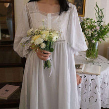 Long Sleeve Retro Palace Sweet Pajama Dress - Bay Buy Shopping