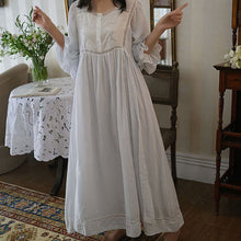 Long Sleeve Retro Palace Sweet Pajama Dress - Bay Buy Shopping