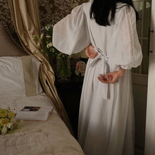 Long Sleeve Retro Palace Sweet Pajama Dress - Bay Buy Shopping