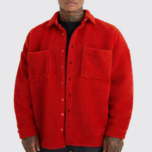 Loose Button Polo Collar Solid Color Cardigan Jacket Men - Bay Buy Shopping