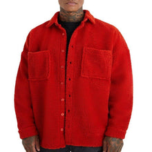 Loose Button Polo Collar Solid Color Cardigan Jacket Men - Bay Buy Shopping