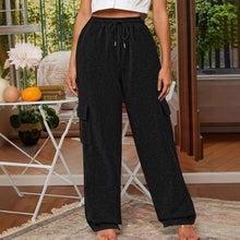 Loose Fashion Pocket Drawstring Women's Sweatpants - Bay Buy Shopping