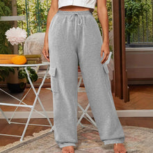 Loose Fashion Pocket Drawstring Women's Sweatpants - Bay Buy Shopping