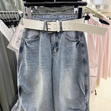 Loose Slimming Washed - out Vintage Blue Banana Pants Pinch Pleated Design Sense Matchet Pants - Bay Buy Shopping