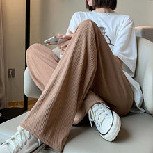 Loose Straight Casual Ice Silk Wide - leg Pants Women - Bay Buy Shopping