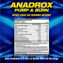 MHP Anadrox Pump & Burn - 112 Capsules Energy Pump Fatloss - Bay Buy Shopping