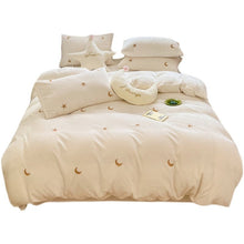 Milk Velvet Four Piece Set Of Healing Princess Style Double Sided Velvet Coral Velvet Bed Sheets - Bay Buy Shopping