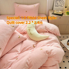 Milk Velvet Four Piece Set Of Healing Princess Style Double Sided Velvet Coral Velvet Bed Sheets - Bay Buy Shopping