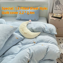 Milk Velvet Four Piece Set Of Healing Princess Style Double Sided Velvet Coral Velvet Bed Sheets - Bay Buy Shopping