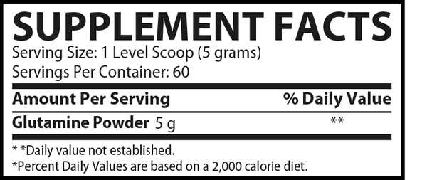 Muscle Rulz Glutamine 5000mg 60 Servings Pure L - Glutamine - Bay Buy Shopping