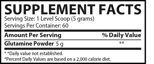 Muscle Rulz Glutamine 5000mg 60 Servings Pure L - Glutamine - Bay Buy Shopping