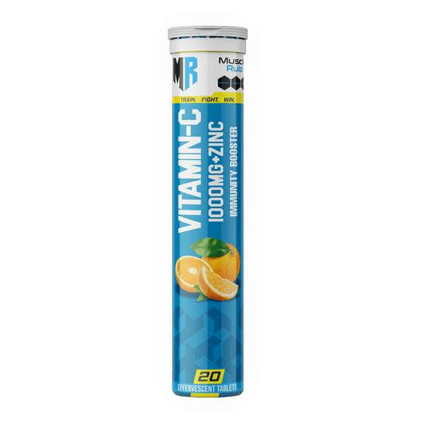 Muscle Rulz Vitamin C + Zinc – 20 Effervescent Tablets | Immunity Booster - Bay Buy Shopping