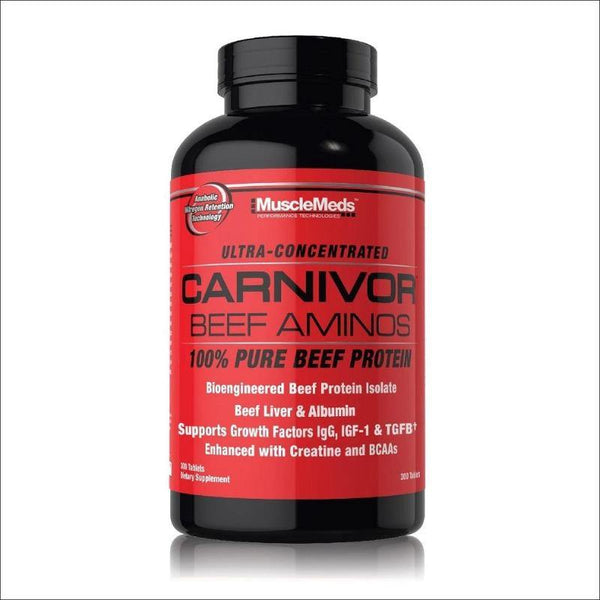 MuscleMeds Carnivor Beef Amino – 300 Tablets | 100% Beef Amino Acid Formula - Bay Buy Shopping