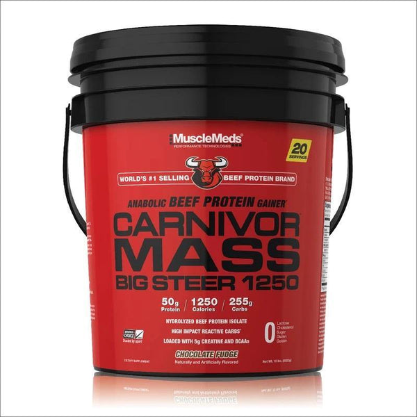 MuscleMeds Carnivor Mass Big Steer 1250 – 15 lbs Beef Protein Mass Gainer for Muscle Growth & Strength - Bay Buy Shopping