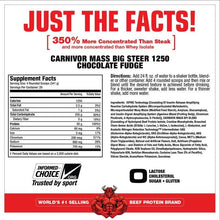 MuscleMeds Carnivor Mass Big Steer 1250 – 15 lbs Beef Protein Mass Gainer for Muscle Growth & Strength - Bay Buy Shopping
