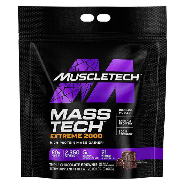 Muscletech Mass - Tech Extreme 2000 Mass Gainer Protein Powder 20 lbs - Bay Buy Shopping