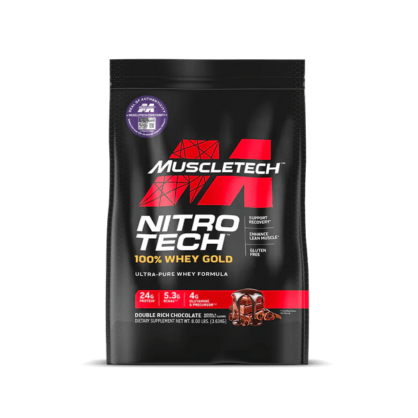 Muscletech Nitro - Tech 100% Whey Gold 8LBS Ultra - Pure Whey Formula - Bay Buy Shopping