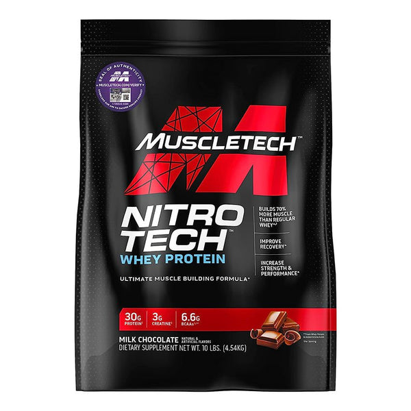 MuscleTech Nitro - Tech Whey Protein – 10 lbs | Advanced Whey Protein for Muscle Growth & Recovery - Bay Buy Shopping
