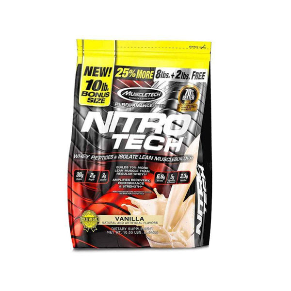 MuscleTech Nitro - Tech Whey Protein – 10 lbs | Advanced Whey Protein for Muscle Growth & Recovery - Bay Buy Shopping