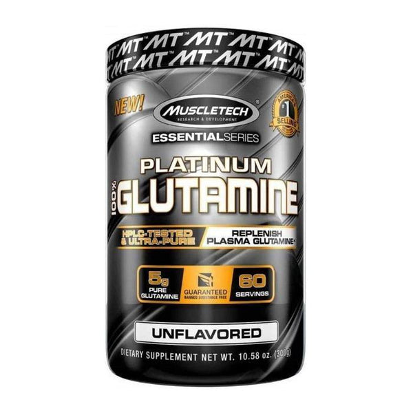 MuscleTech Platinum 100% Glutamine – 300g | Pure Glutamine for Muscle Recovery & Performance - Bay Buy Shopping