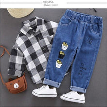 New Printed Boys Denim Long Tide Hot Sale - Bay Buy Shopping