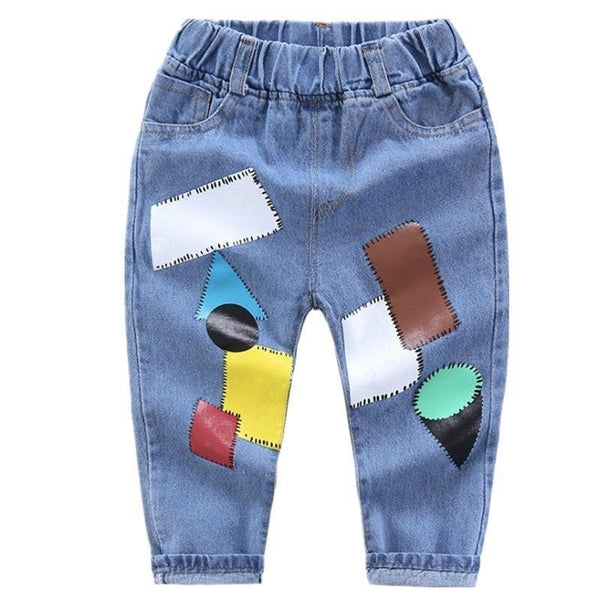 New Printed Boys Denim Long Tide Hot Sale - Bay Buy Shopping