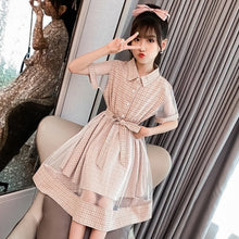 New Style Big Boy Girl Western Style Children Elementary School Short - sleeved Skirt - Bay Buy Shopping