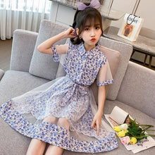 New Style Big Boy Girl Western Style Children Elementary School Short - sleeved Skirt - Bay Buy Shopping