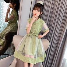 New Style Big Boy Girl Western Style Children Elementary School Short - sleeved Skirt - Bay Buy Shopping