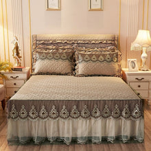 Quilted Lace Bed Skirt Thickened Plus Cotton Bedspread Single Piece Simmons Bed Cover Bed Circumference 1.8m Bed - Bay Buy Shopping