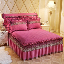 Quilted Lace Bed Skirt Thickened Plus Cotton Bedspread Single Piece Simmons Bed Cover Bed Circumference 1.8m Bed - Bay Buy Shopping