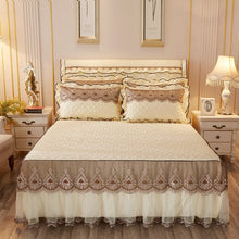 Quilted Lace Bed Skirt Thickened Plus Cotton Bedspread Single Piece Simmons Bed Cover Bed Circumference 1.8m Bed - Bay Buy Shopping