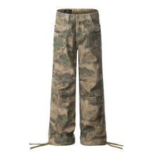 Retro Camouflage Loose Cross - leg Jeans - Bay Buy Shopping