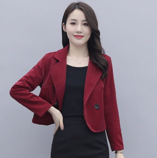 Short Suit Coat Women's All - match Wool Top - Bay Buy Shopping